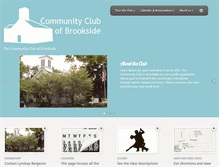 Tablet Screenshot of brooksideclub.org